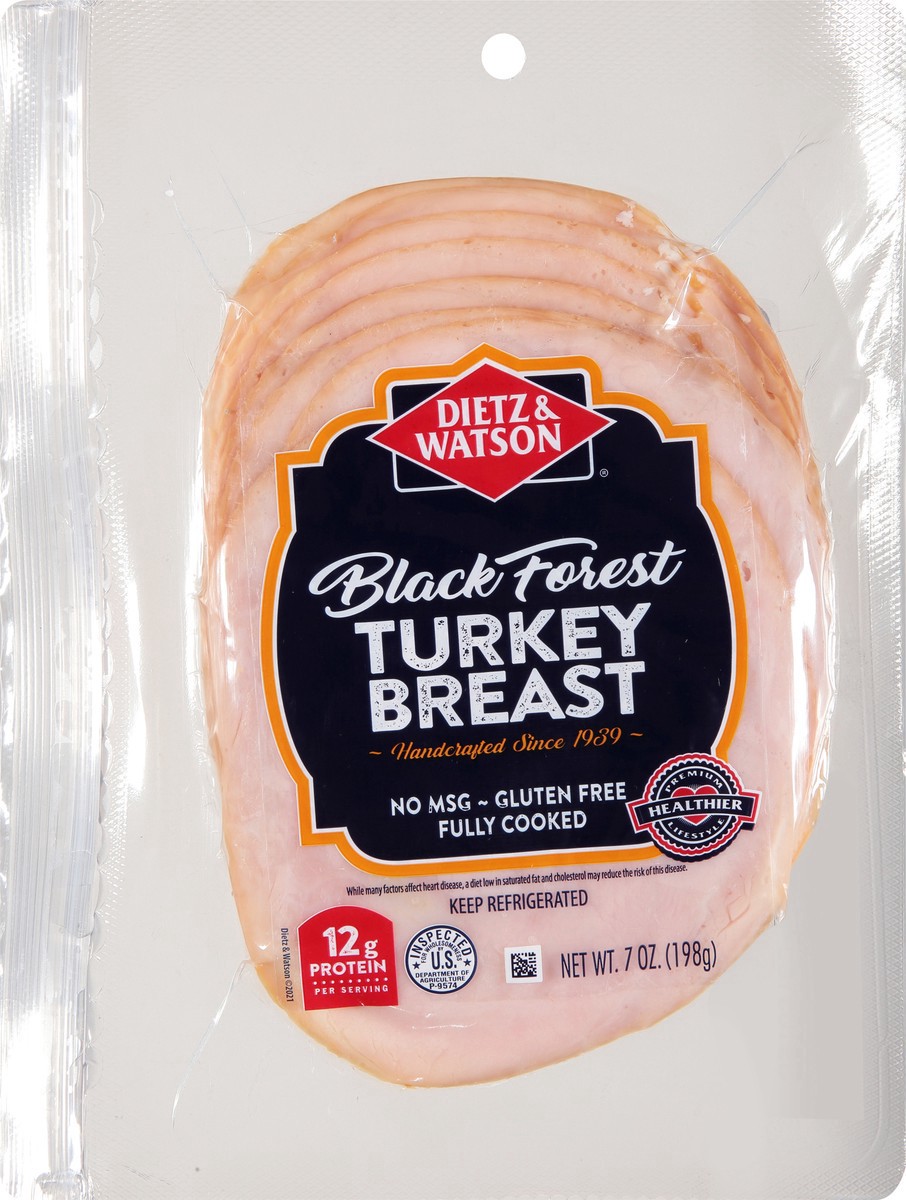 slide 8 of 9, Dietz & Watson Black Forest Smoked Turkey Breast, 7 oz