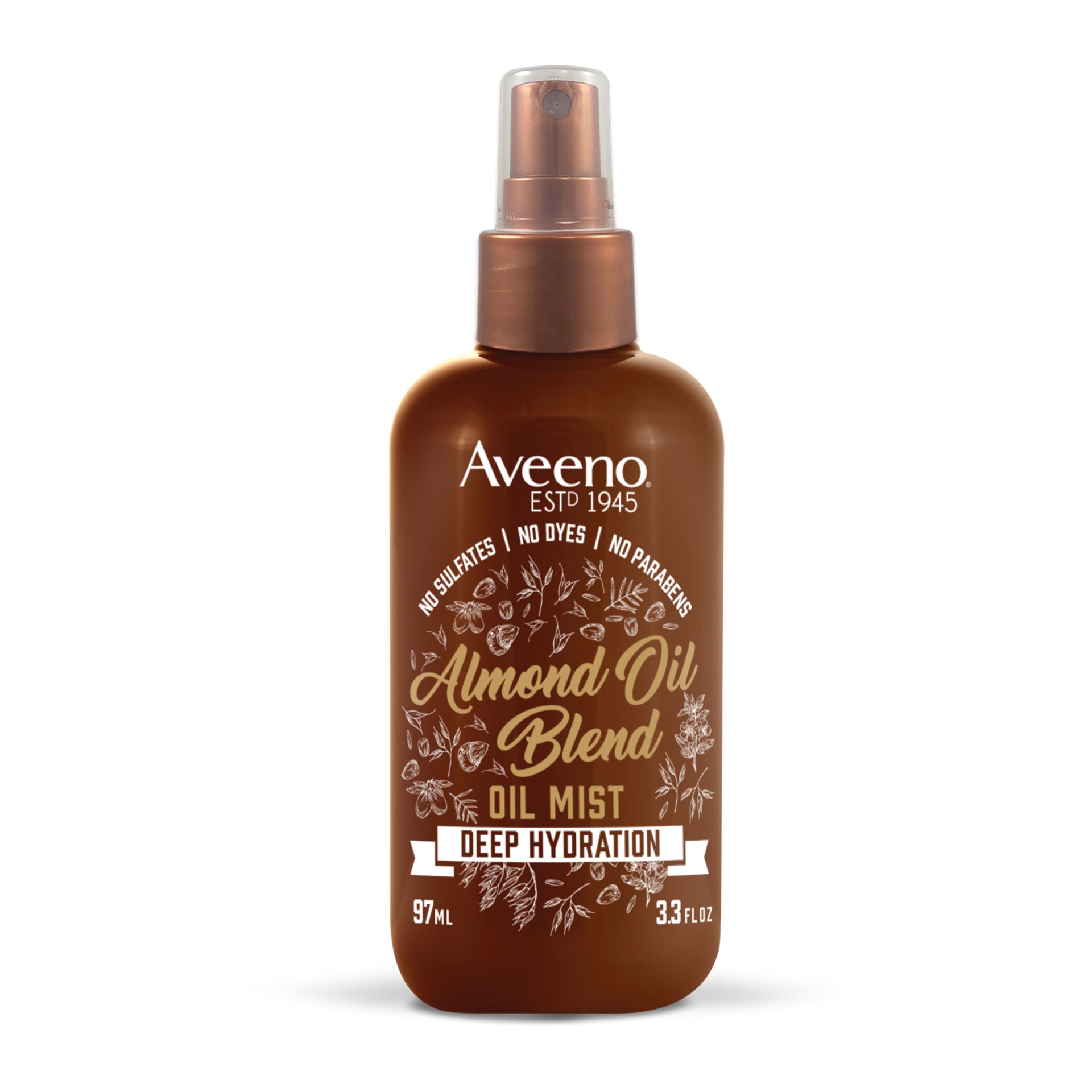 slide 1 of 2, Aveeno Hydration Almond Oil Blend Oil Mist, 3.3 oz