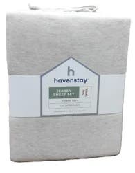 Havenstay Seasonal Jersey Sheet Set,txl,oatmeal