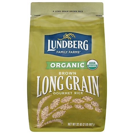 slide 1 of 1, Lundberg Family Farms Organic Long Grain Brown Rice - 32 Oz., 2 lb
