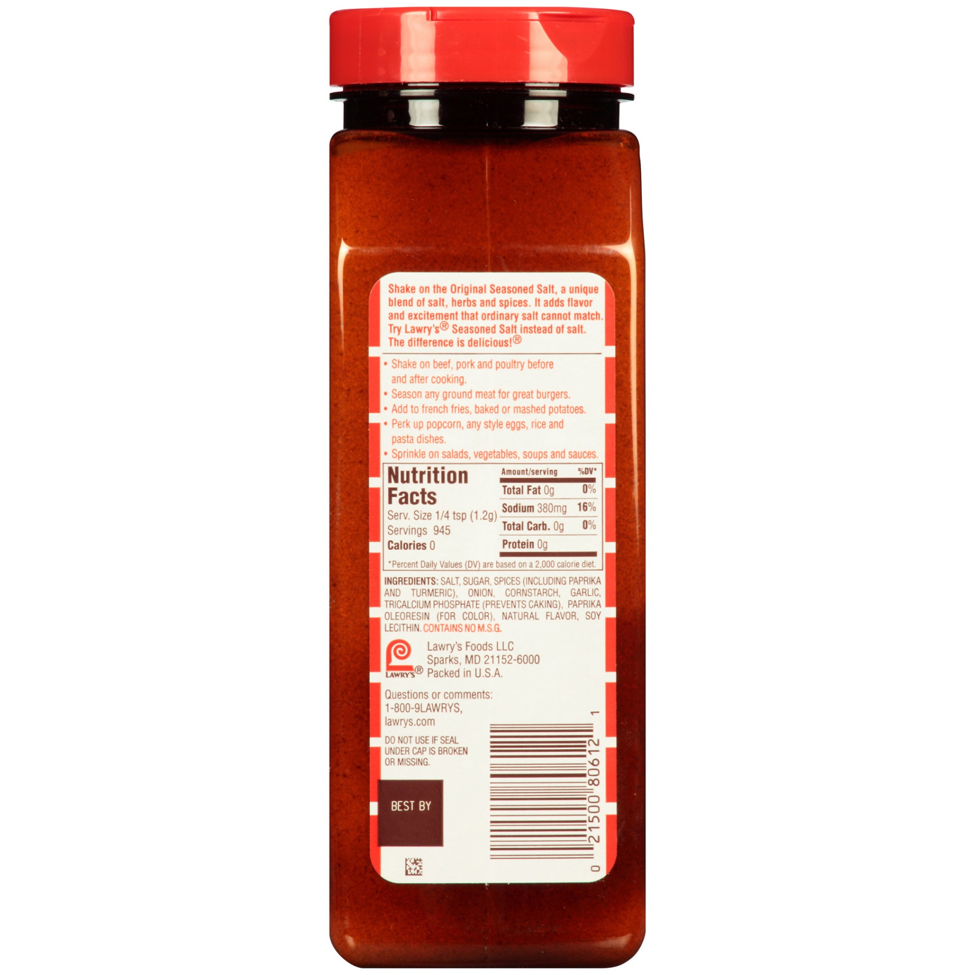 Lawry's Seasoned Salt 40 oz Shipt