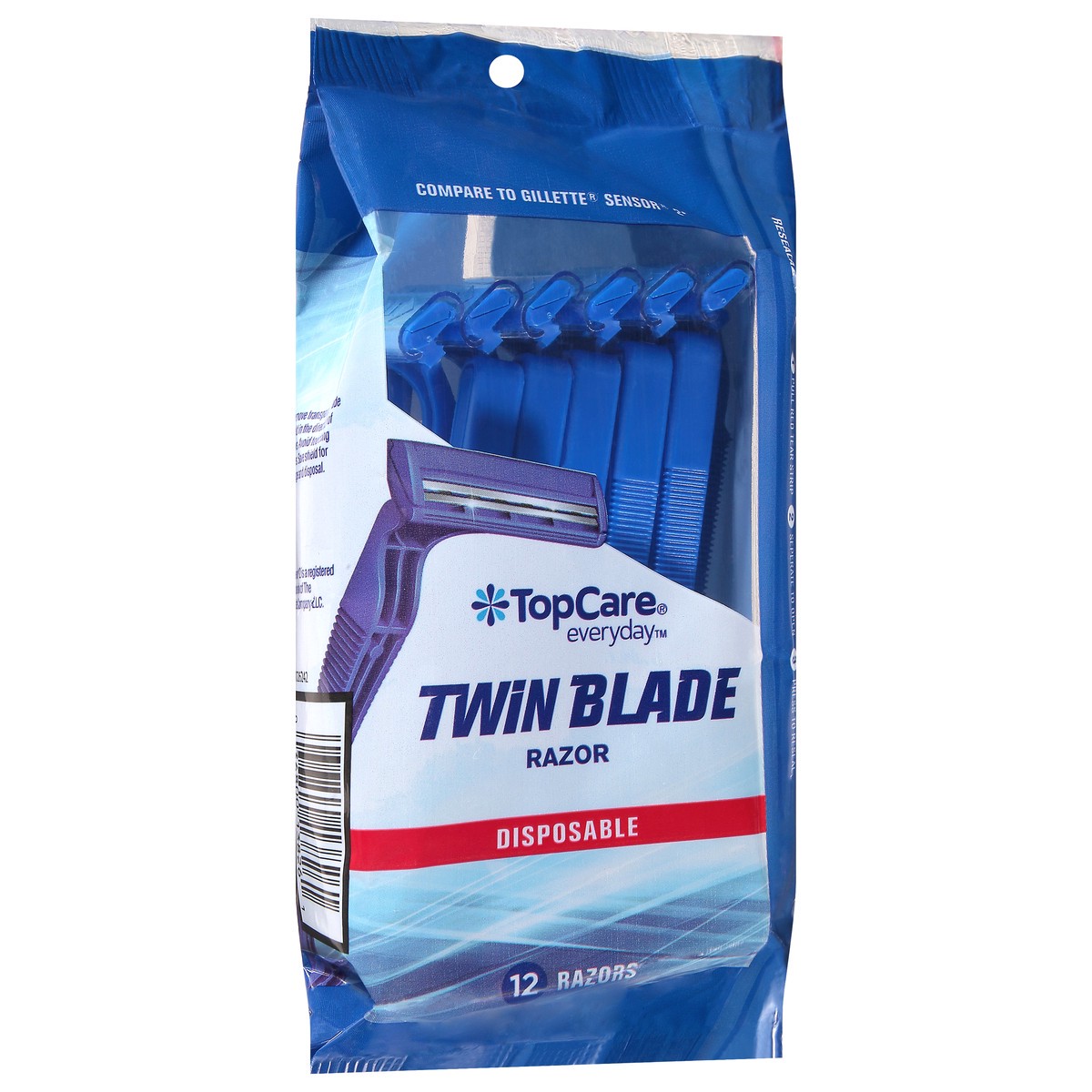 slide 6 of 9, TopCare Everyday Disposable Twin Blade Razor 12 ea, 12 ct