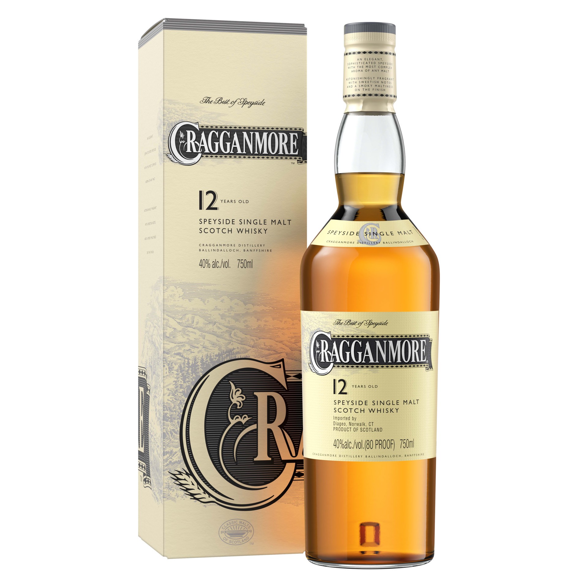 slide 4 of 5, Cragganmore 12 Year Old Single Malt Scotch Whisky, 750 mL, 750 ml