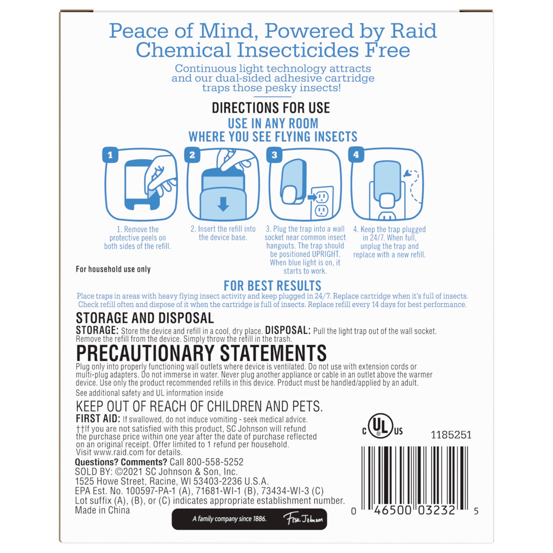 slide 3 of 5, Raid Essntl Light Trap Starter, 1 ct