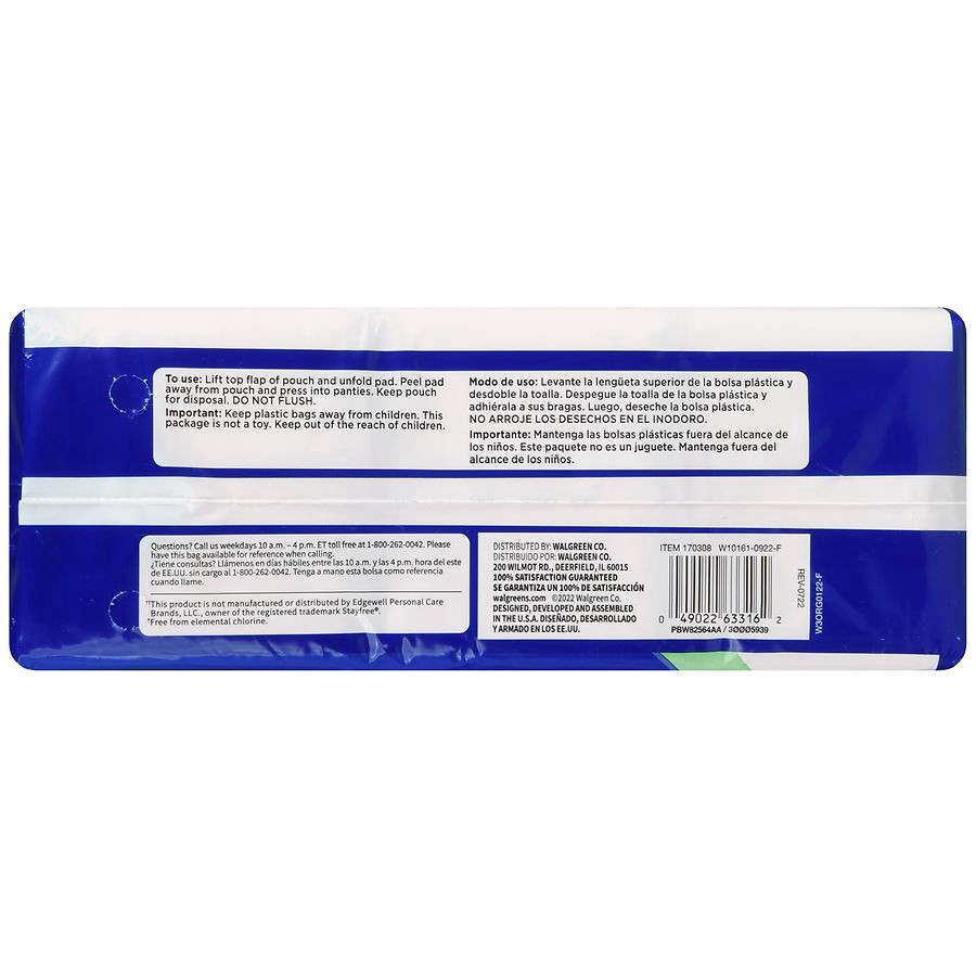 slide 4 of 5, Walgreens Super Maxi Pads, 24 ct