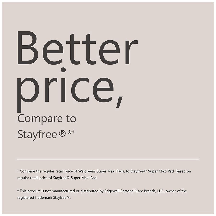 slide 3 of 5, Walgreens Super Maxi Pads, 24 ct