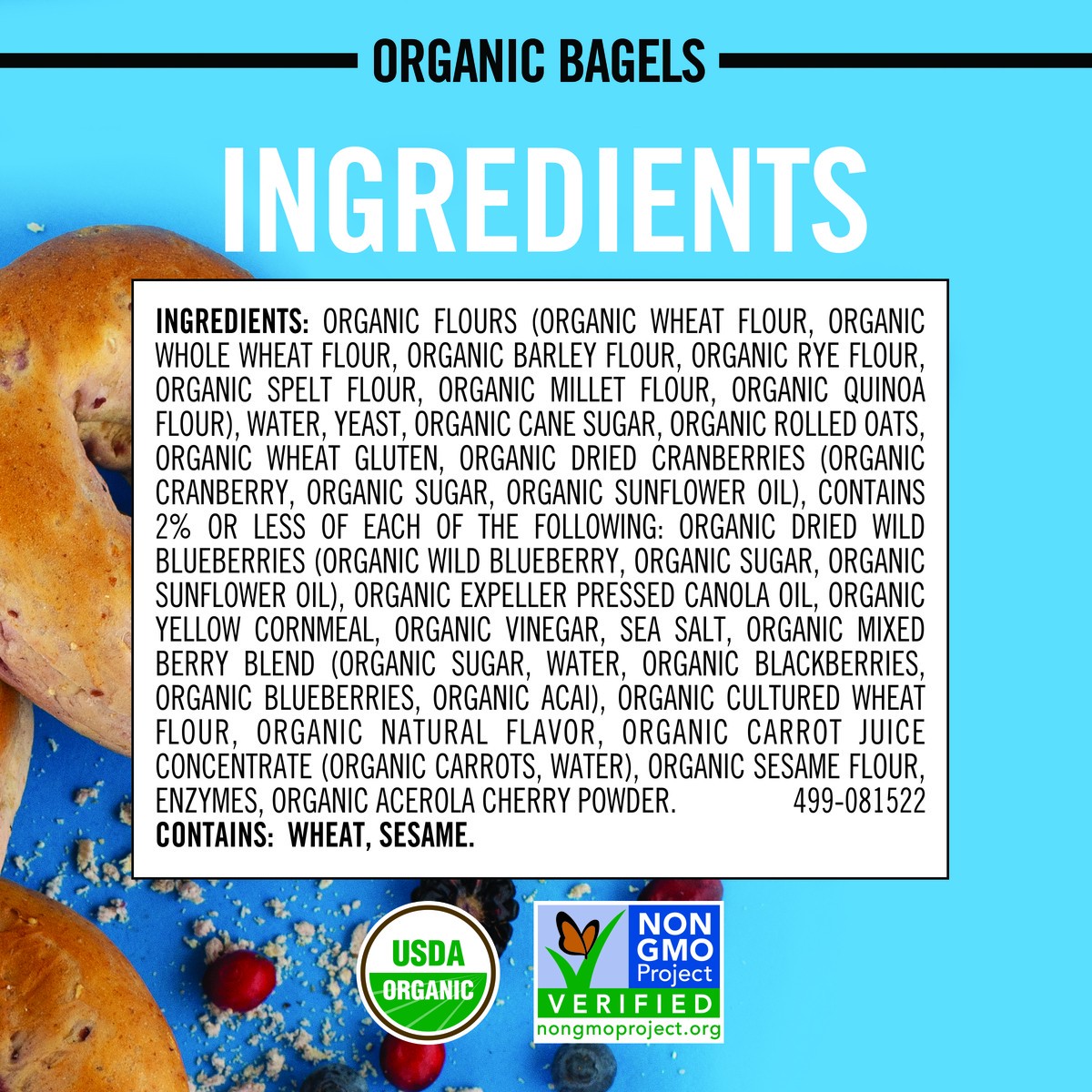 slide 13 of 14, Dave's Killer Bread Bagels, Organic, 5 ct; 16.75 oz