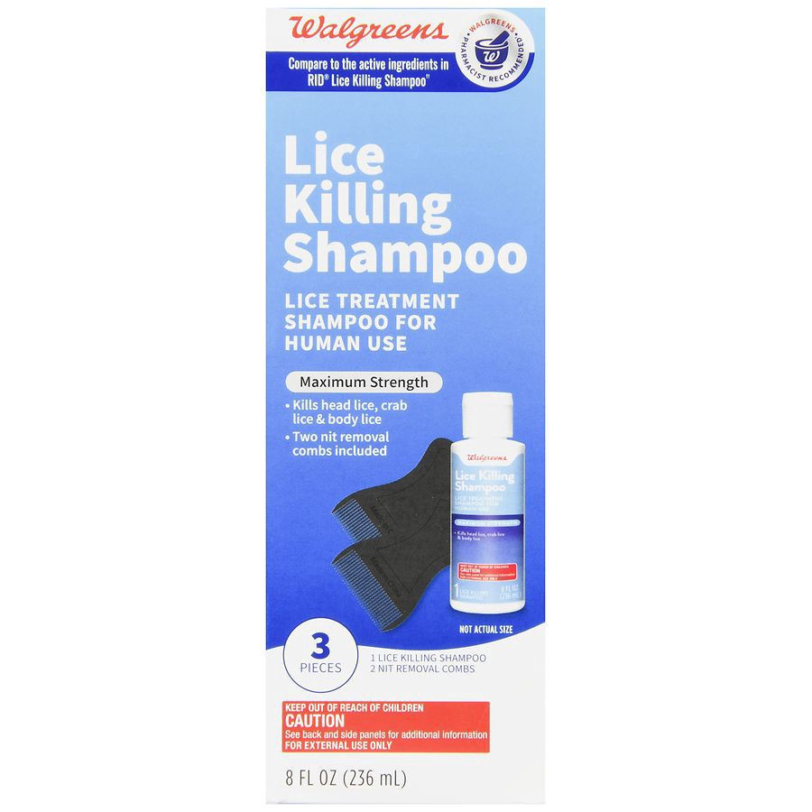 slide 4 of 5, Walgreens Lice Killing Shampoo Kit, 8 oz