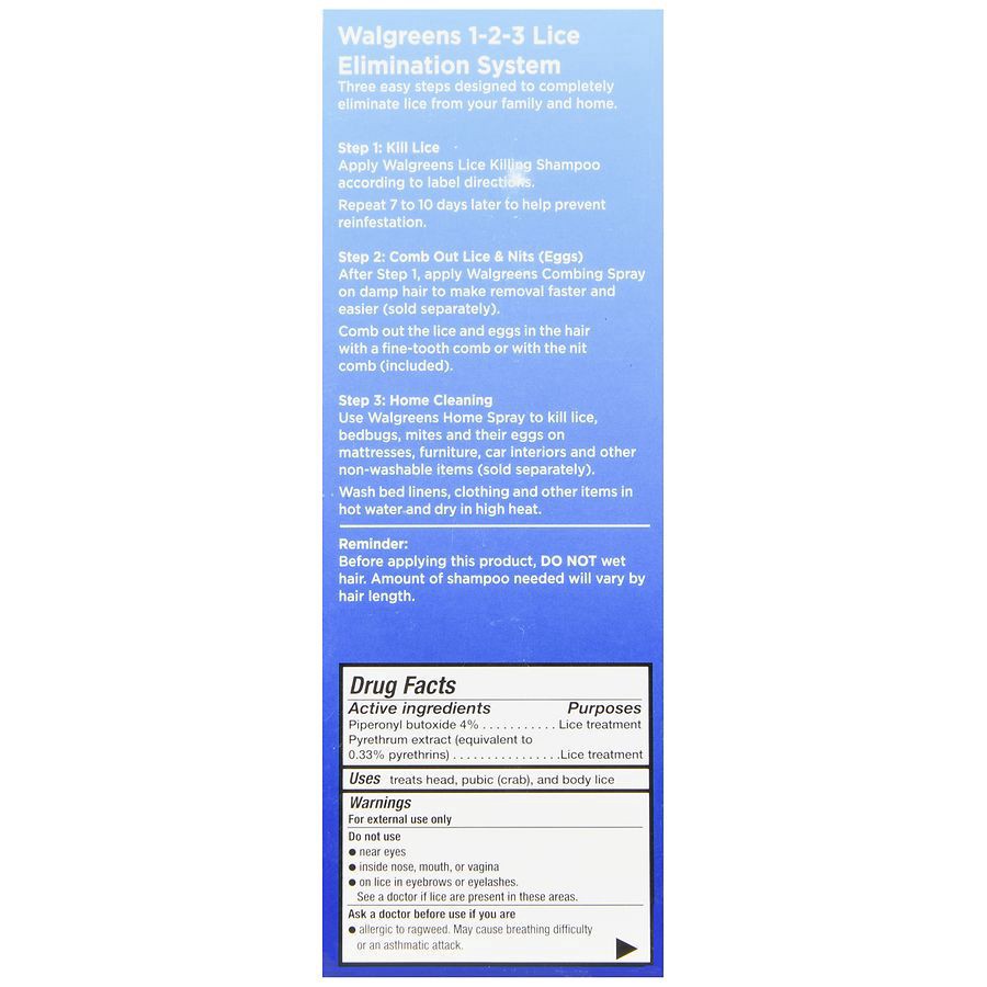 slide 3 of 5, Walgreens Lice Killing Shampoo Kit, 8 oz