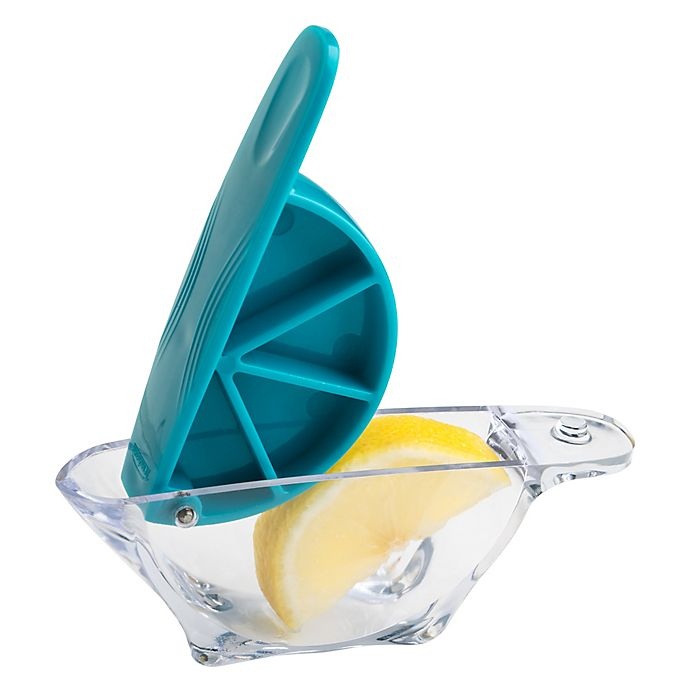 slide 1 of 4, Trudeau Seafood Citrus Juicer - Blue, 1 ct