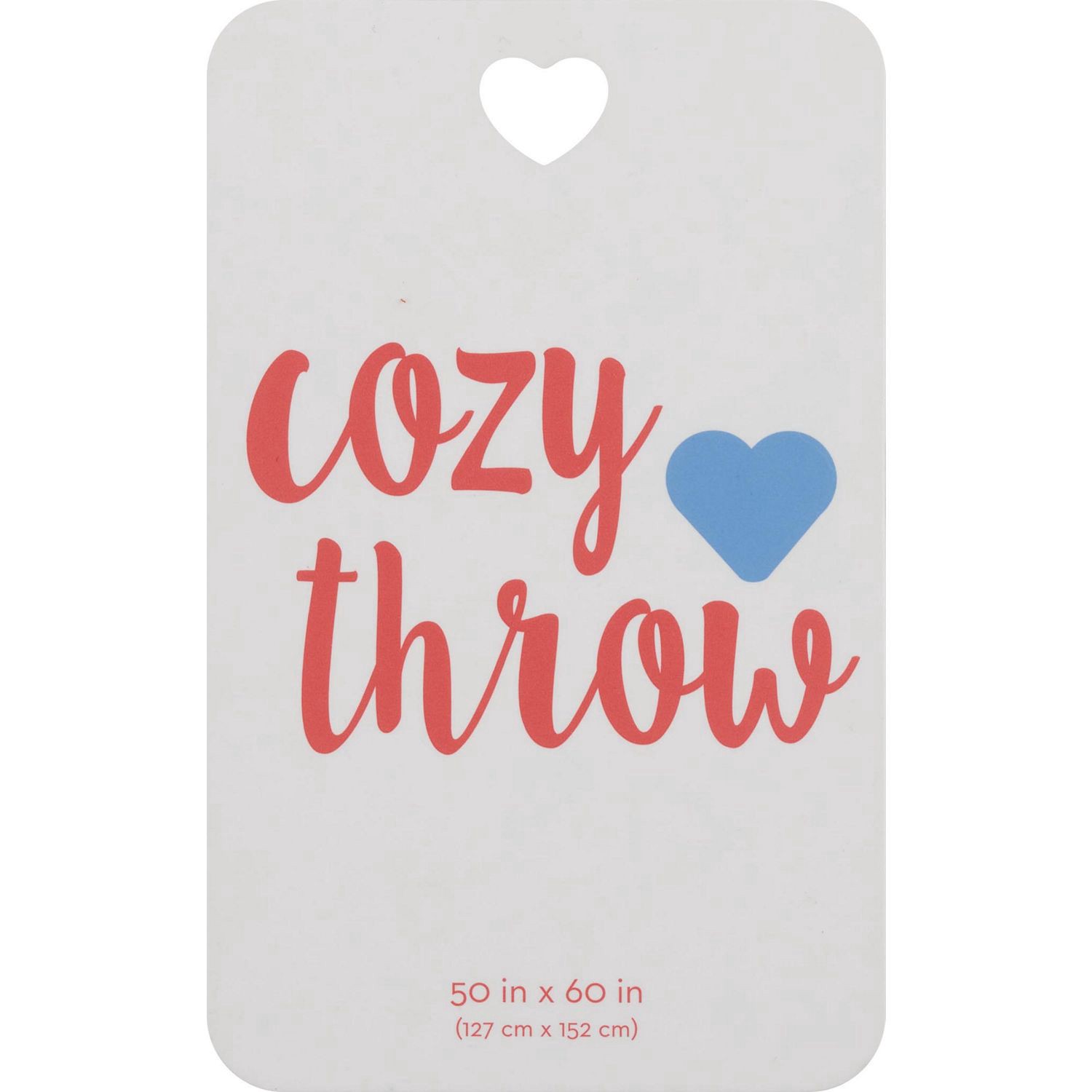 slide 2 of 6, Highline Bedding "mama" Blue Throw Blanket With Cream Fringe, 50 X 60 In, 1 ct