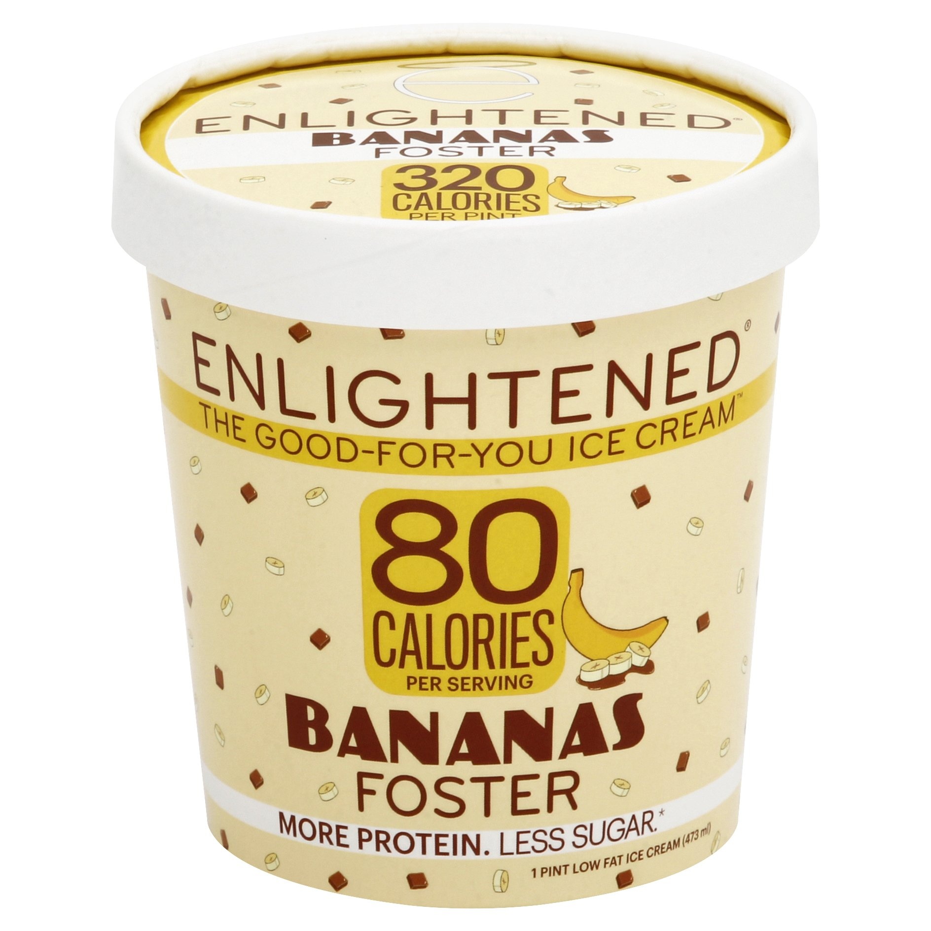 slide 1 of 6, Enlightened Low Fat Ice Cream Bananas Foster, 16 fl oz