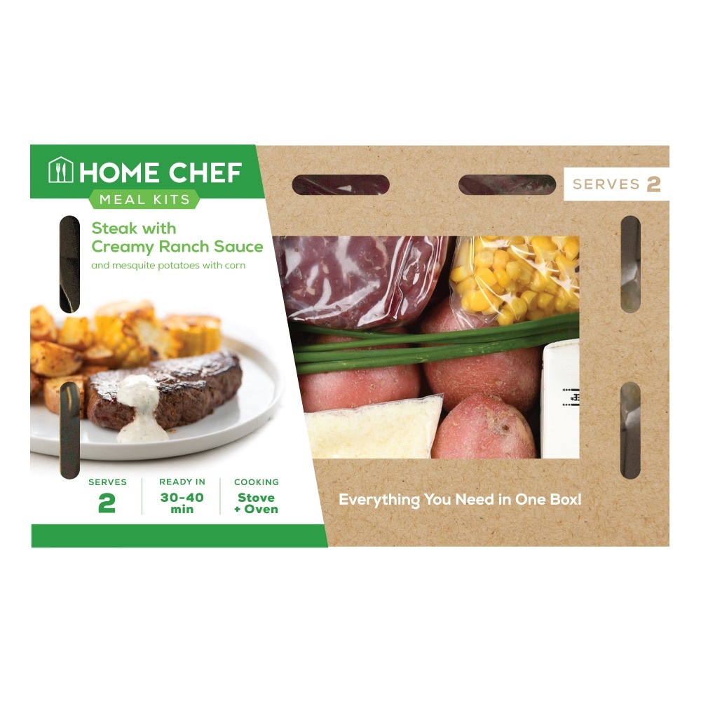slide 1 of 1, Home Chef Meal Kits Steak With Creamy Ranch Sauce, 34 oz