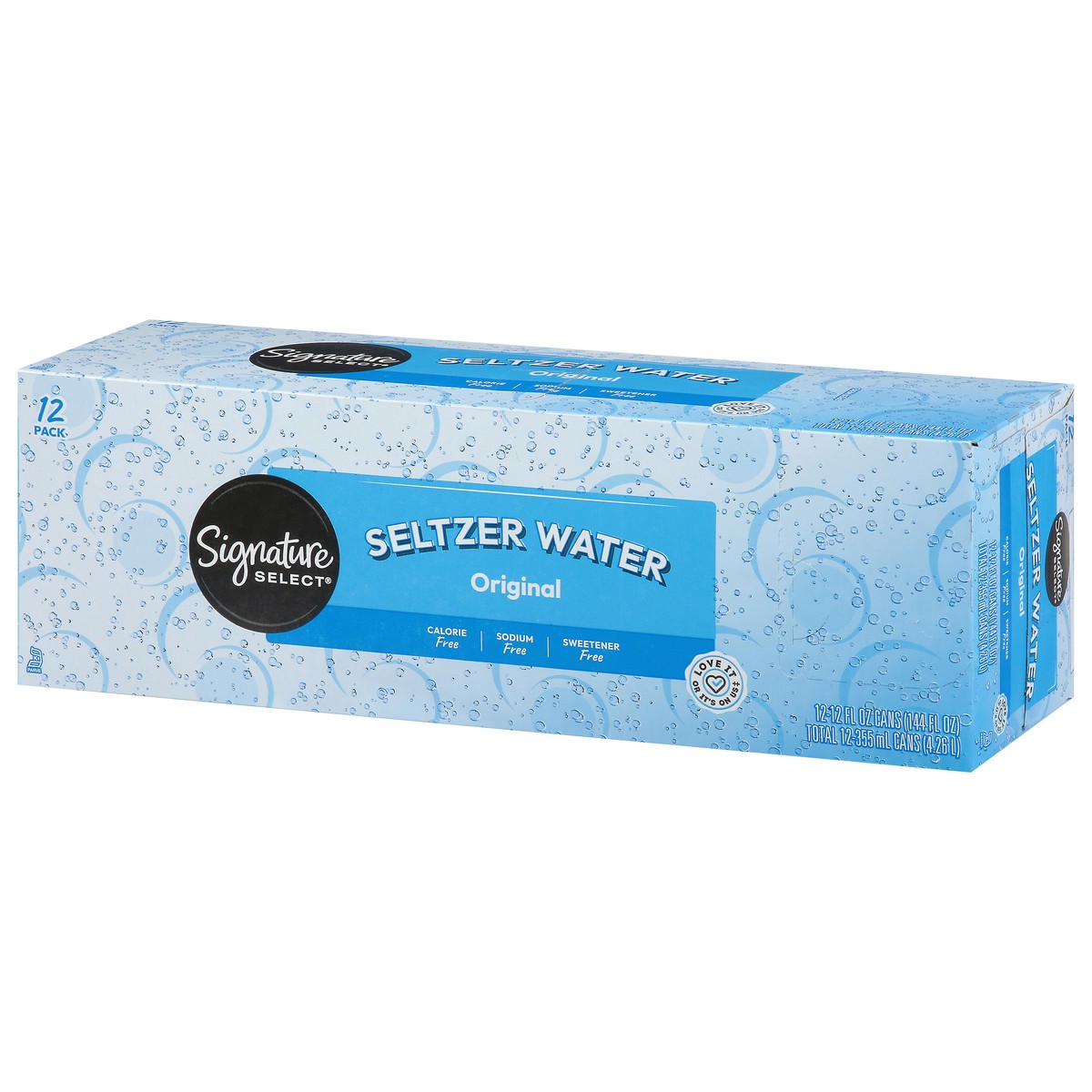 slide 2 of 13, Signature Select Seltzer Water 12 ea, 12 ct