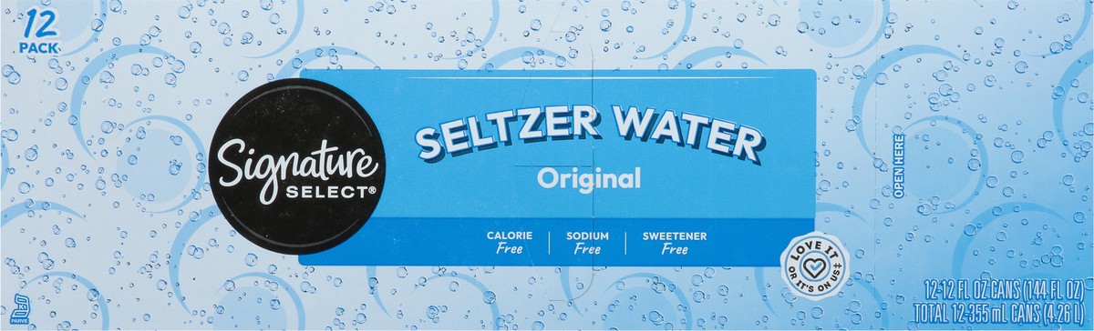 slide 8 of 13, Signature Select Seltzer Water 12 ea, 12 ct