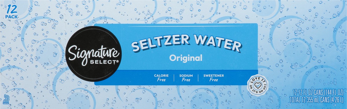 slide 9 of 13, Signature Select Seltzer Water 12 ea, 12 ct