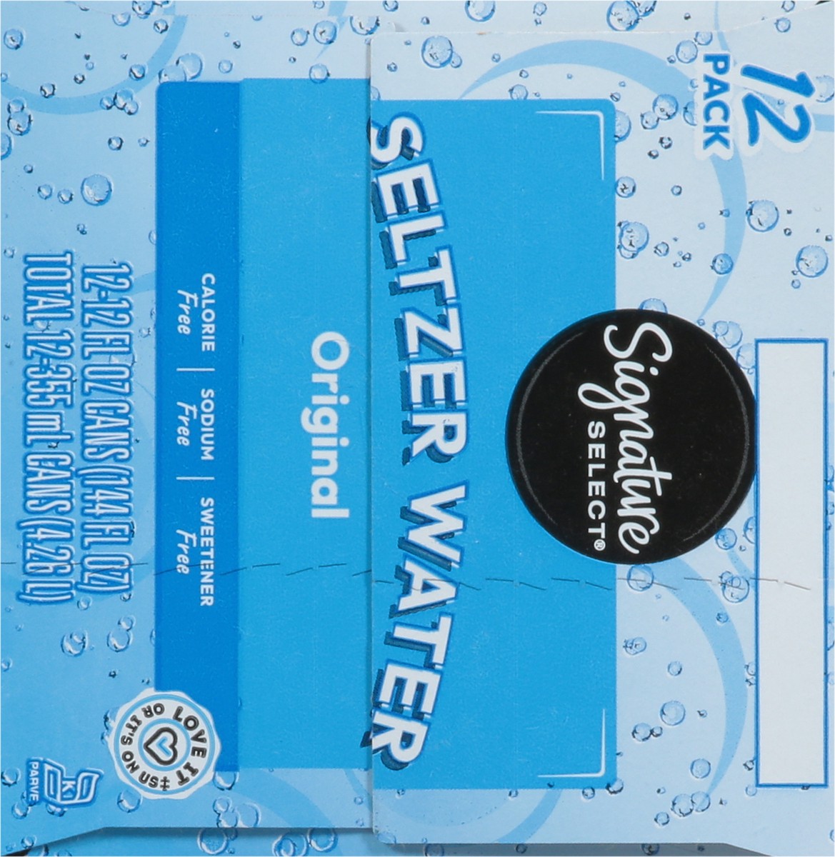slide 10 of 13, Signature Select Seltzer Water 12 ea, 12 ct