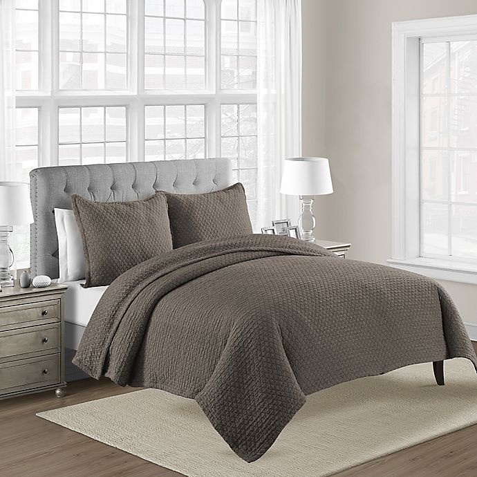 slide 1 of 2, Bridge Street Lexington King Coverlet - Mocha, 1 ct