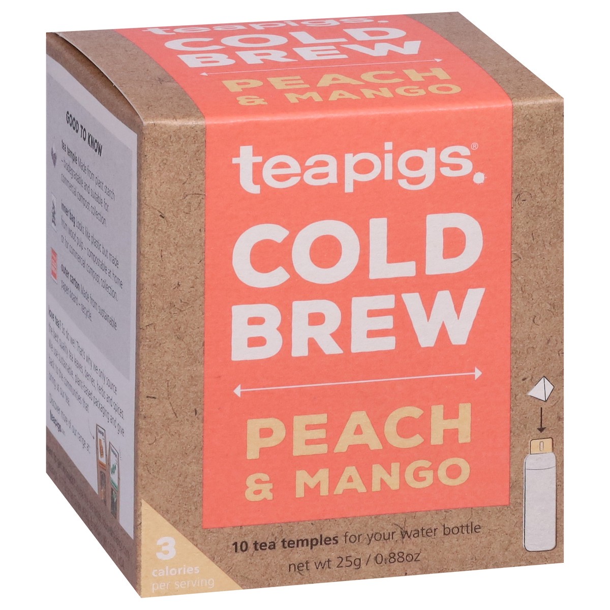 slide 8 of 9, teapigs Cold Brew Peach & Mango Tea Tea Temples - 10 ct, 10 ct