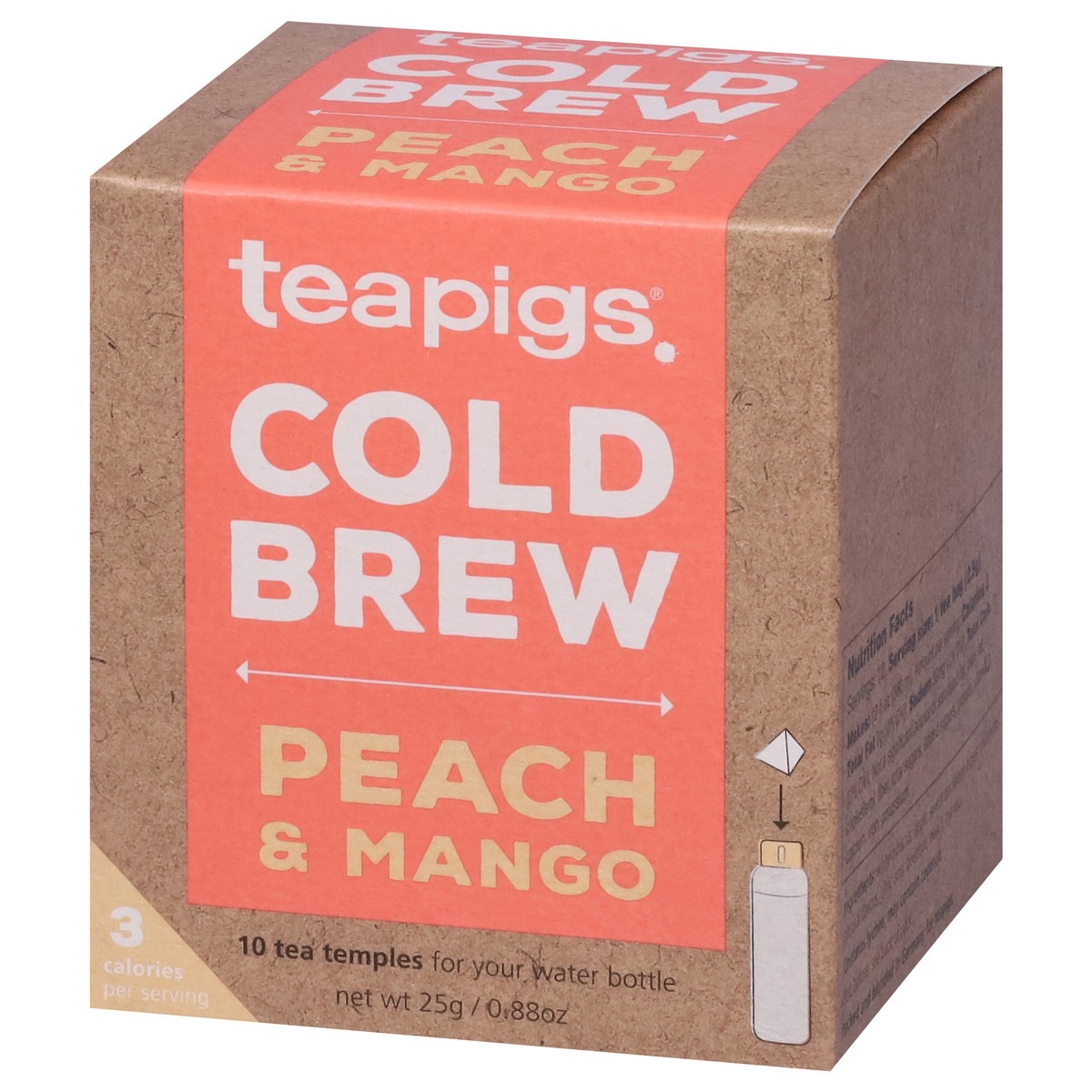 slide 4 of 9, teapigs Cold Brew Peach & Mango Tea Tea Temples - 10 ct, 10 ct