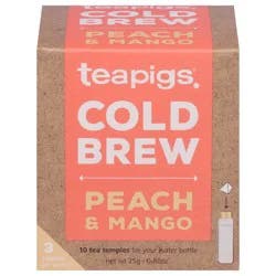 teapigs Cold Brew Peach & Mango Tea Tea Temples - 10 ct