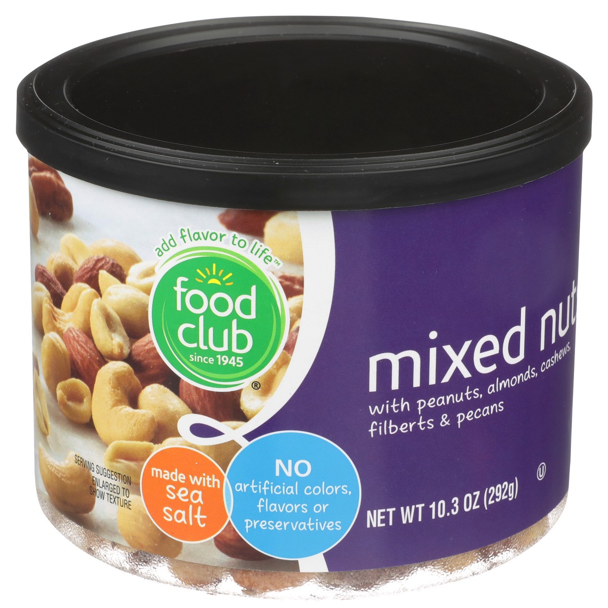 slide 2 of 9, Food Club Mixed Nuts, 10.3 oz