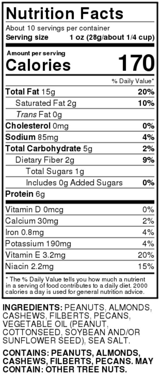 slide 4 of 9, Food Club Mixed Nuts, 10.3 oz