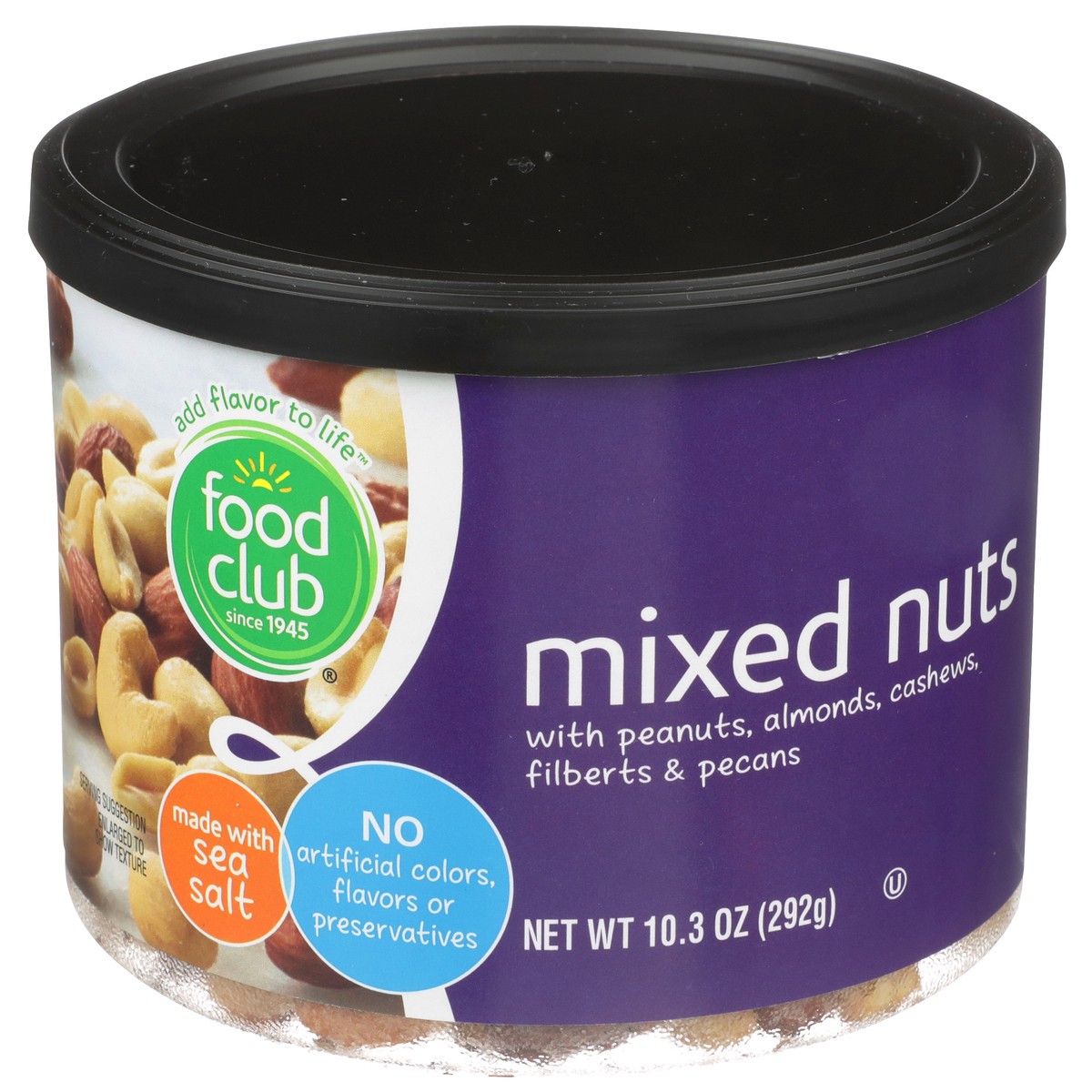 slide 1 of 9, Food Club Mixed Nuts, 10.3 oz