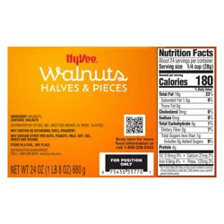 Hy-Vee Walnuts, Halves & Pieces