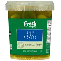 Fresh from Meijer Kosher Dill Pickles, 32 oz