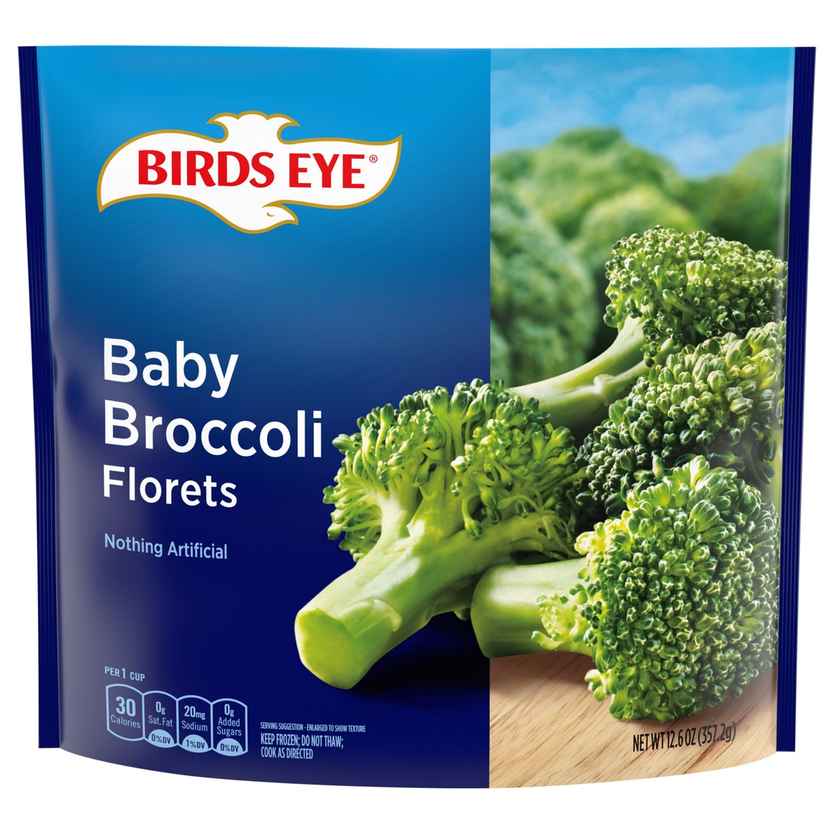 slide 1 of 17, Birds Eye Baby Broccoli Florets Frozen Vegetables, 12.6 oz., 12.6 oz