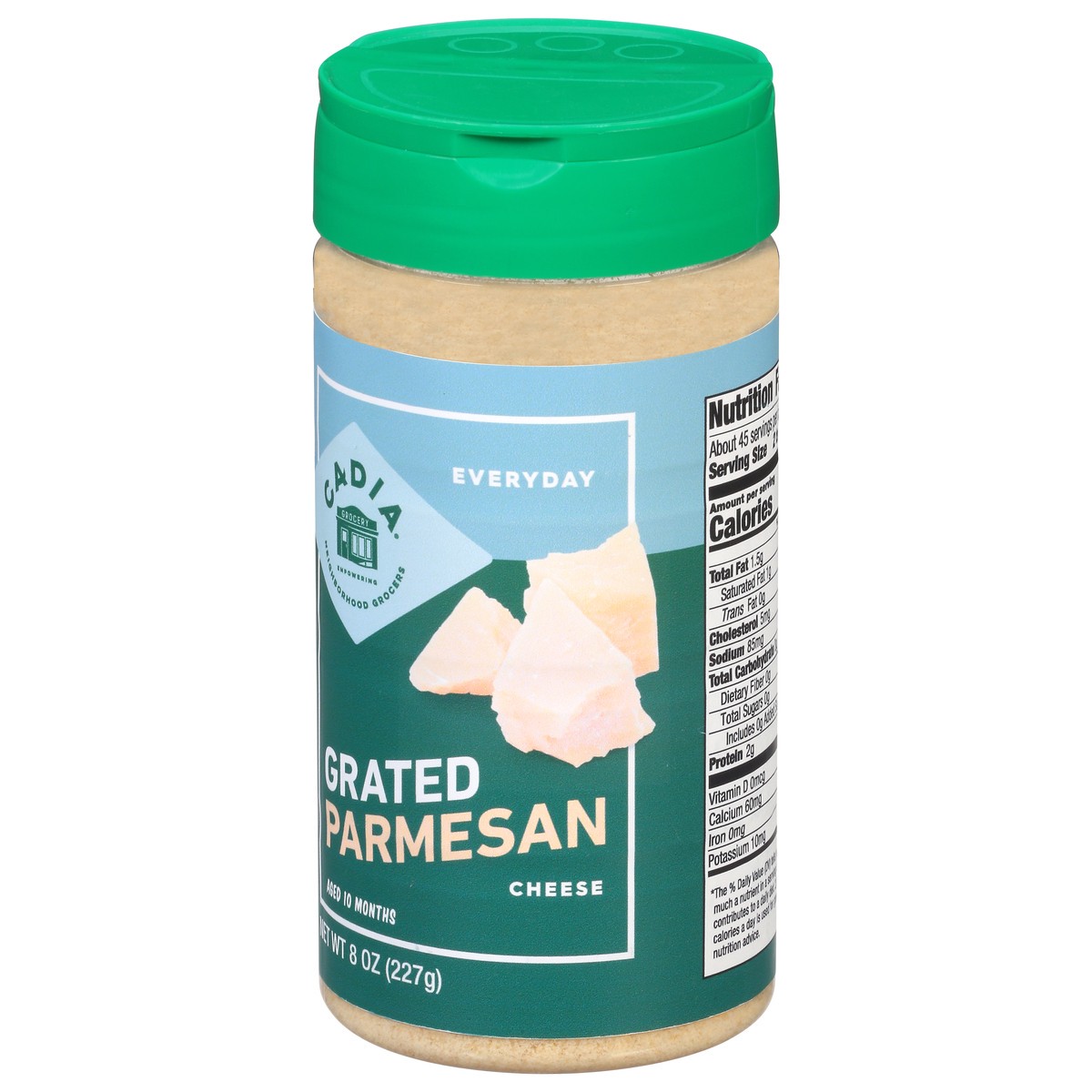 slide 14 of 14, Cadia Everyday Parmesan Grated Parmesan 8 oz, 8 oz