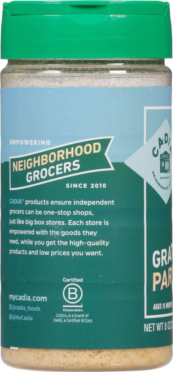 slide 6 of 14, Cadia Everyday Parmesan Grated Parmesan 8 oz, 8 oz