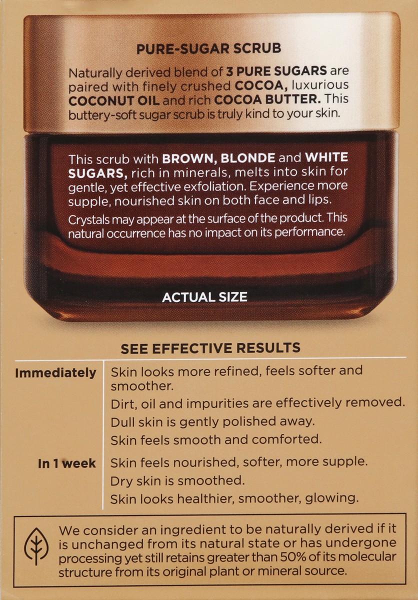 slide 6 of 6, L'Oréal Paris Pure Sugar Scrub Nourish & Soften, 1.7 fl oz