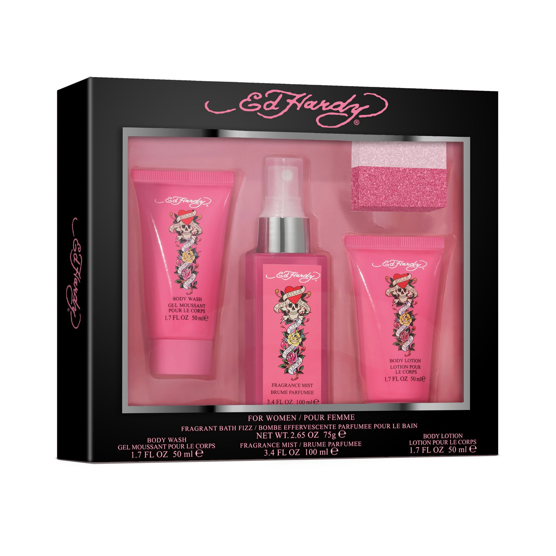 slide 1 of 2, Ed Hardy 4 Piece Fragrance Gift Set, 1 ct