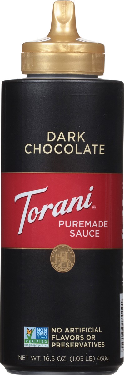 slide 12 of 12, Torani Dark Chocolate Puremade Sauce - 16.5 oz, 16.5 oz