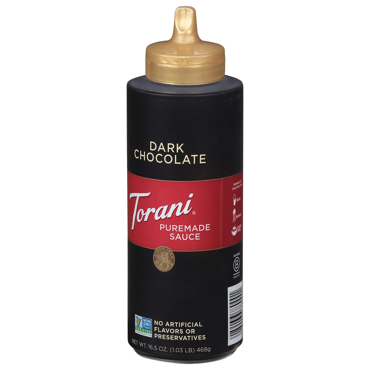 slide 4 of 12, Torani Dark Chocolate Puremade Sauce - 16.5 oz, 16.5 oz