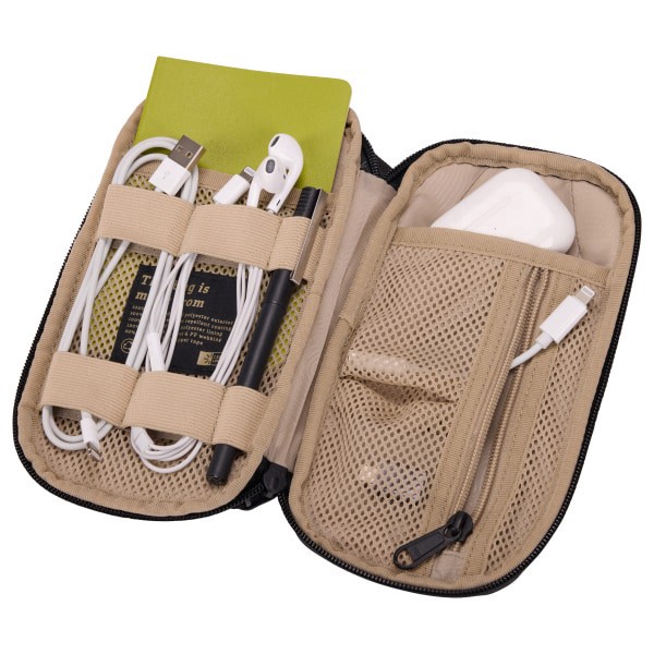 slide 6 of 7, Case Logic Polyester Invigo Small Electronic Case, 9-1/8""H X 4-1/2""W X 2-1/4""D, 66% Recycled, Black, 1 ct