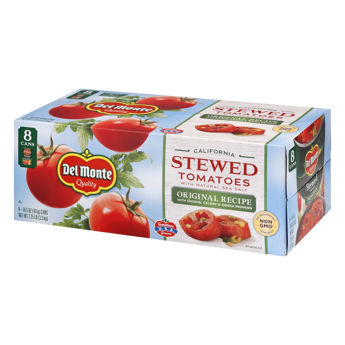 slide 12 of 13, Del Monte Stewed with Natural Sea Salt Original Recipe Tomatoes 8 ea, 8 ct