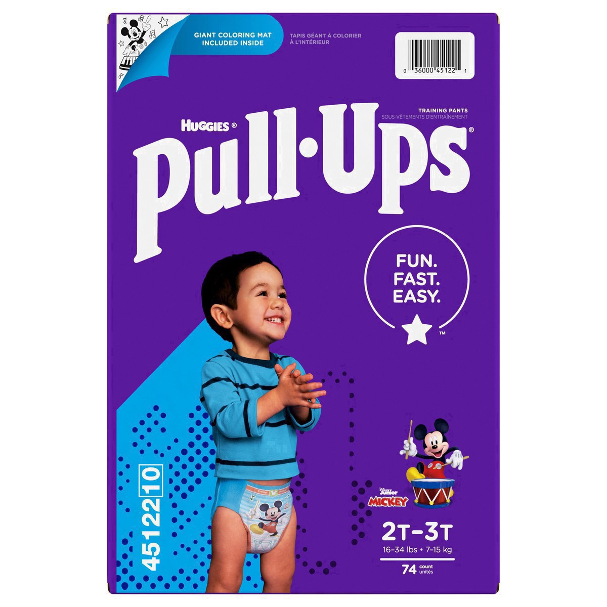 slide 14 of 22, Huggies Pull-Ups Training Pants Learning Designs 2T-3T Day & Night Disney Pixar, 74 ct