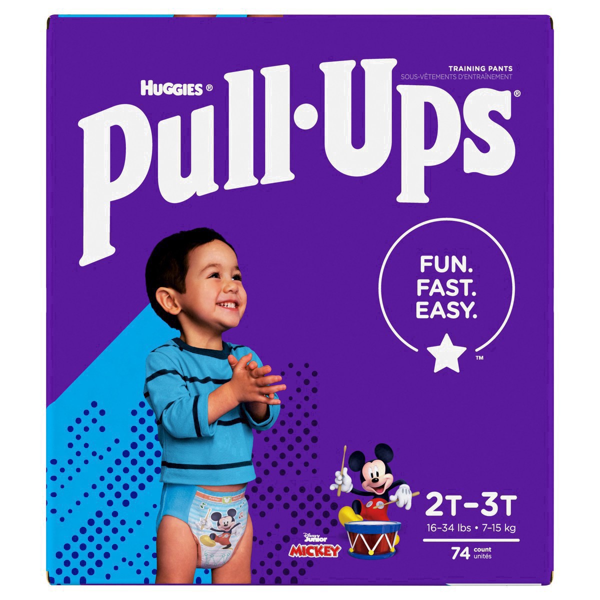 slide 15 of 22, Huggies Pull-Ups Training Pants Learning Designs 2T-3T Day & Night Disney Pixar, 74 ct