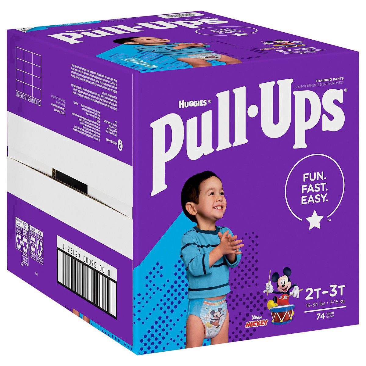 slide 16 of 22, Huggies Pull-Ups Training Pants Learning Designs 2T-3T Day & Night Disney Pixar, 74 ct