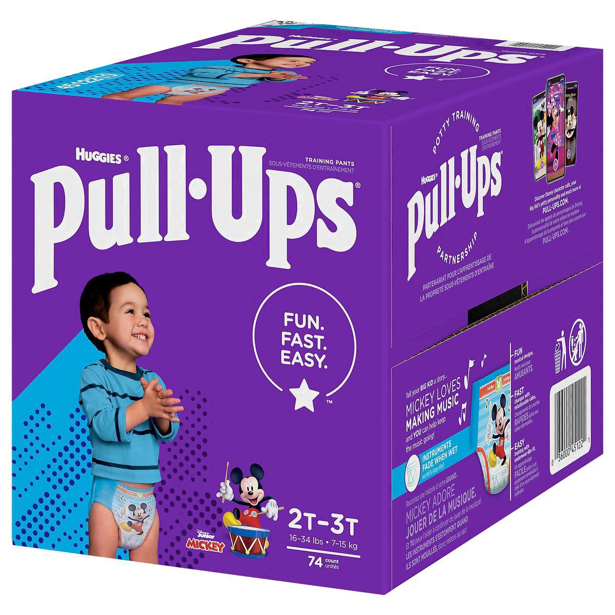 slide 13 of 22, Huggies Pull-Ups Training Pants Learning Designs 2T-3T Day & Night Disney Pixar, 74 ct