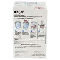 slide 11 of 21, Meijer Antibacterial Overnight Denture Cleaner Tablets, Whitening, 102 ct