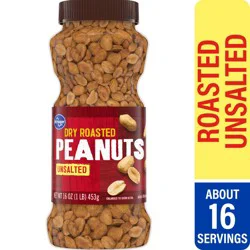Kroger Dry Roasted Unsalted Peanuts