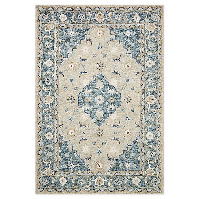 slide 1 of 2, Magnolia Home by Joanna Gaines Ryeland 2'6 x 7'6 Runner - Grey/Blue, 1 ct