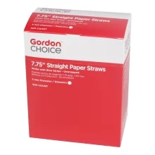 Gordon Choice Straw 7.75'' Ppr Wht Unwrpd