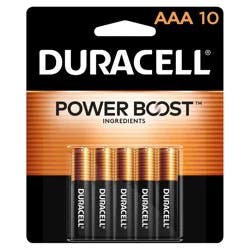 Duracell Coppertop AAA Alkaline Batteries, 10/Pack