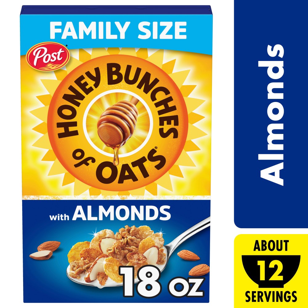 slide 1 of 6, Honey Bunches of Oats With Almonds, 18 oz