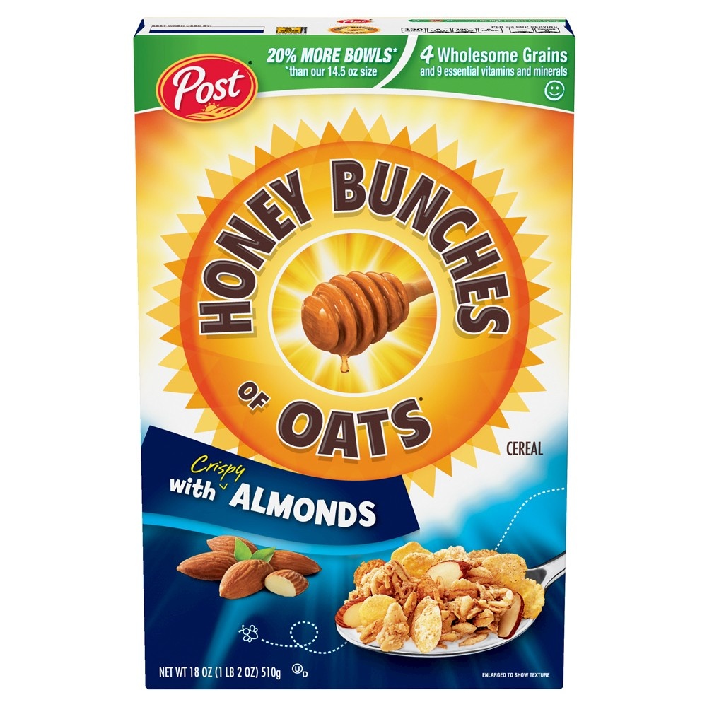 slide 1 of 3, Honey Bunches of Oats With Almonds, 18 oz